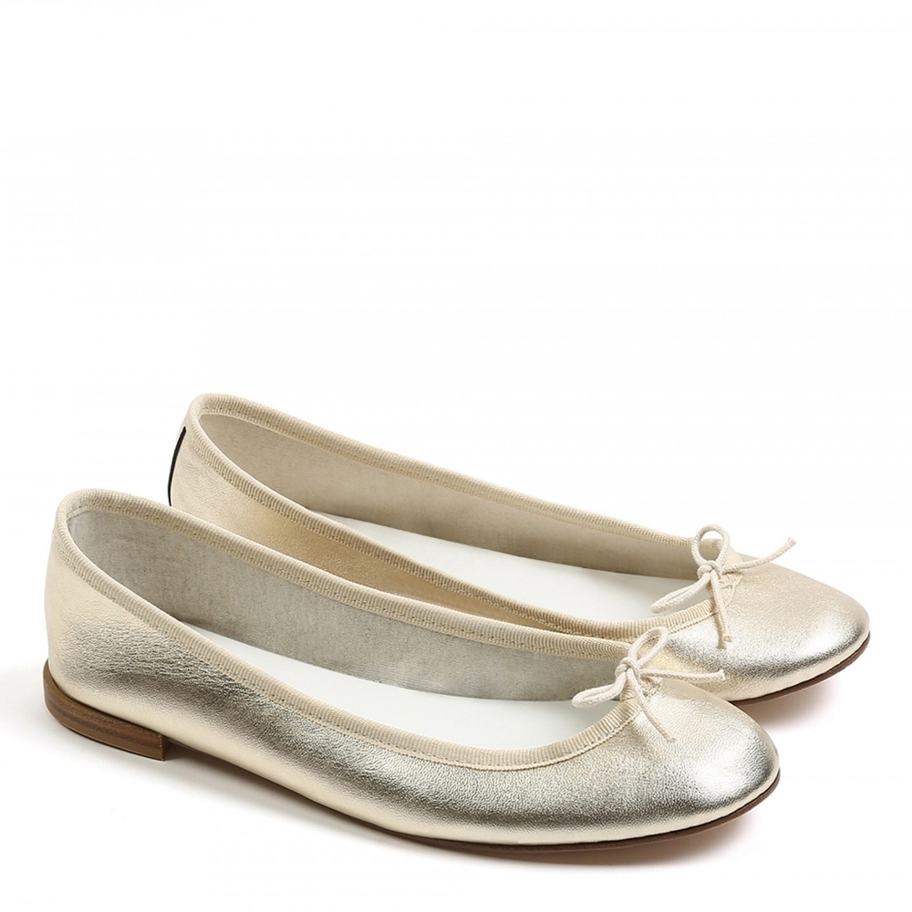 Repetto Cendrillon flats in light gold
